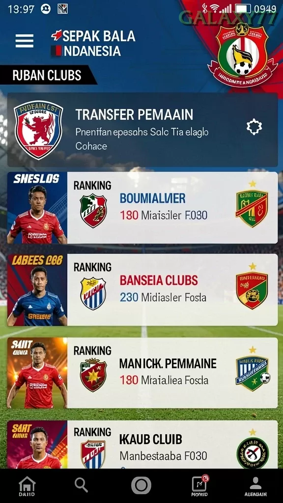 Sistem Pembayaran galaxy77 screenshot